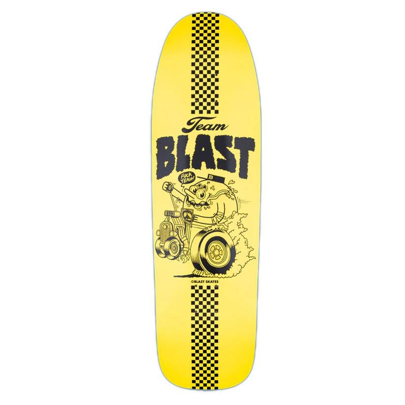 Blast Team Blast Skateboard Deck Custom Shape 9.3"