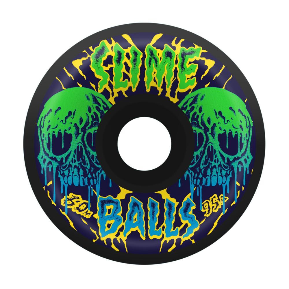 Slime Balls Skateboard Wheels Skull Vomits 95a Black 60mm