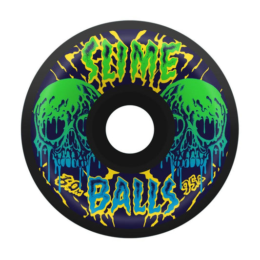 Slime Balls Skateboard Wheels Skull Vomits 95a Black 60mm