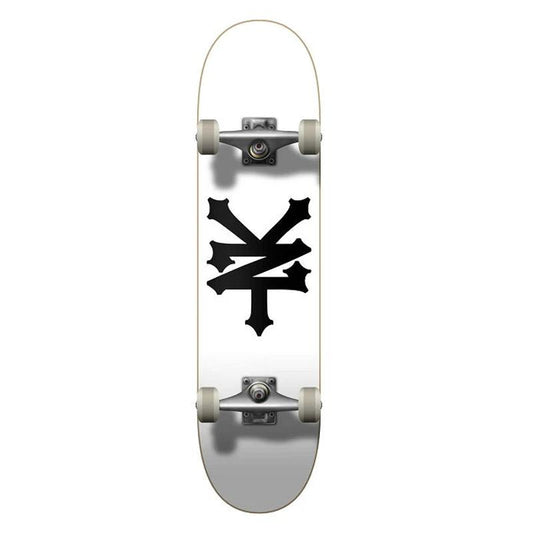 Zoo York Skateboards OG 95 Crackerjack Factory Complete Skateboard White Black 8"