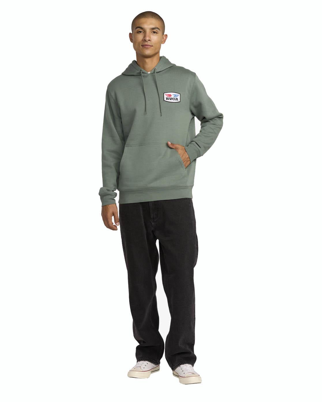 RVCA Soar Hooded Sweatshirt Jade Green