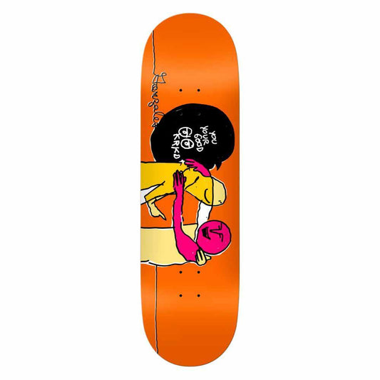 Krooked Skateboard Deck Gonz Your Good 0 Orange 9.02"
