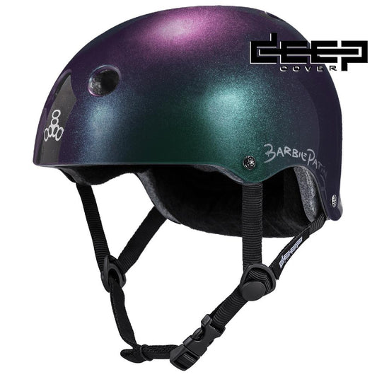Triple Eight Deep Cover Skateboard Helmet SE Barbie Patina