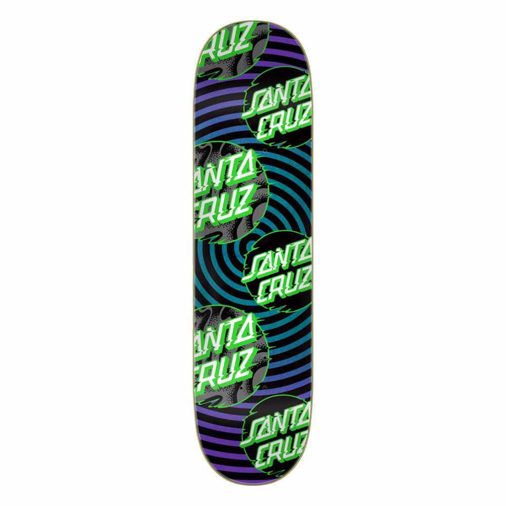 Santa Cruz Skateboard Deck Vivid Multi Dot 7Ply Birch Purple/Green/Blue 8"