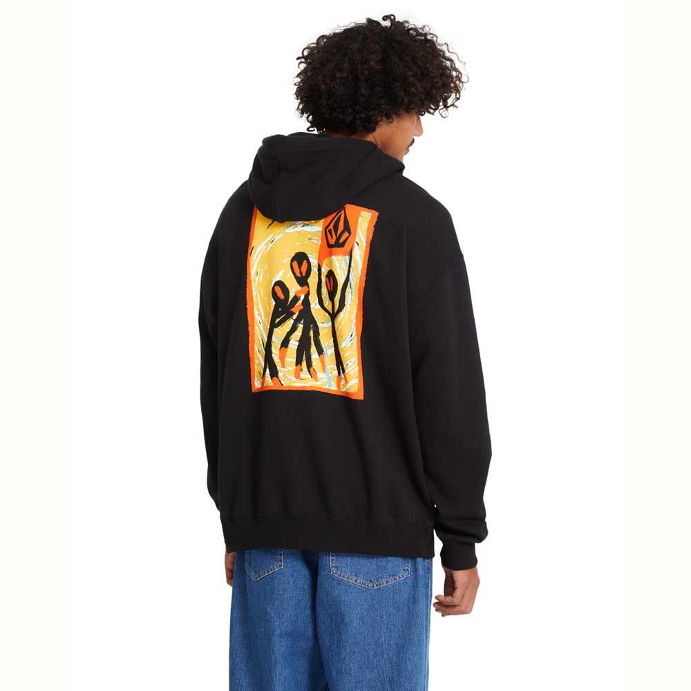 Volcom GonyVaders Pullover Hooded Sweatshirt Black