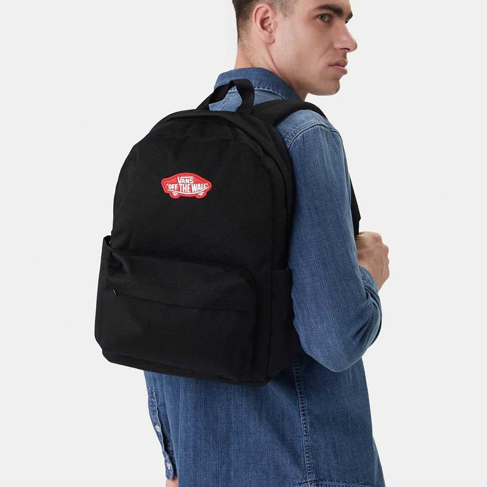 Vans Old Skool Grom YOUTH Backpack Black Chili Pepper Red