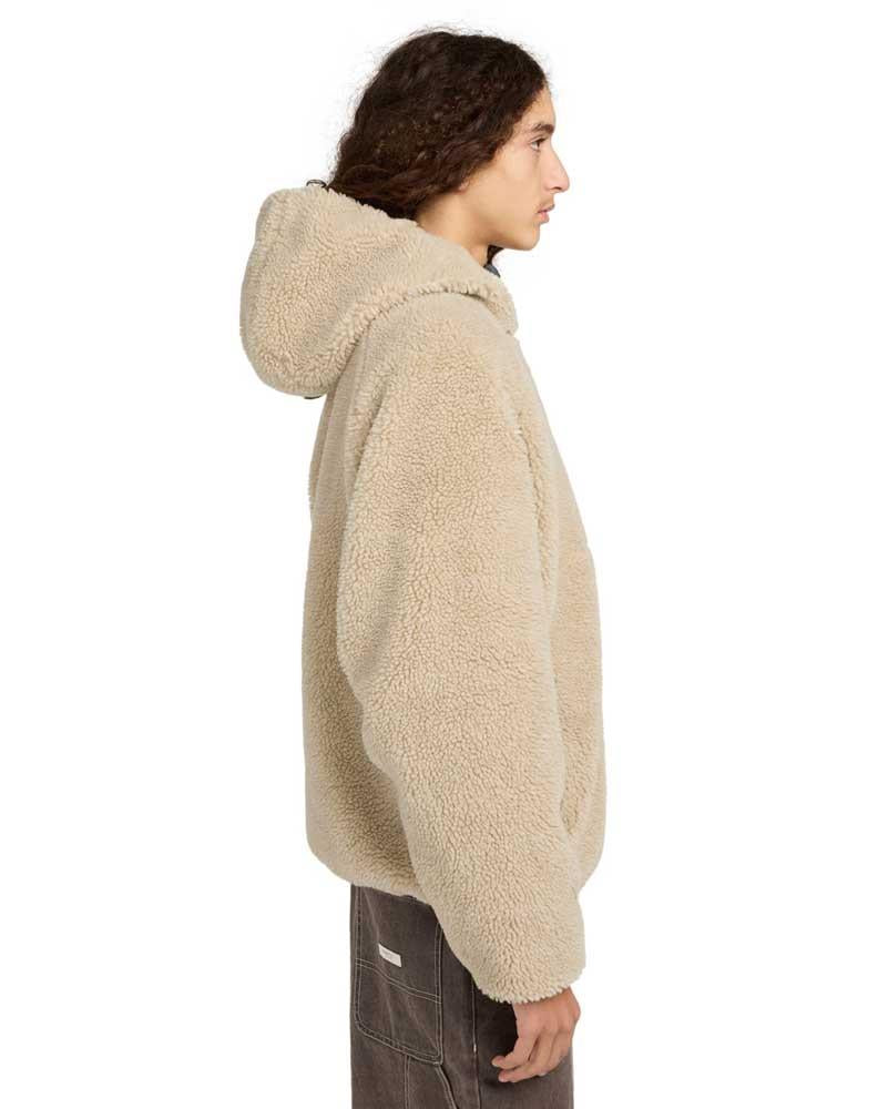 Element Wolfe Sherpa Reversible Sherpa Jacket Oat Milk Beige