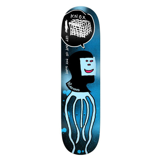 Krooked Skateboard Deck Knox Squid Way Blue 8.25"
