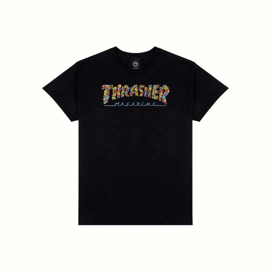Thrasher Magazine Smile By Spanky T-Shirt Black