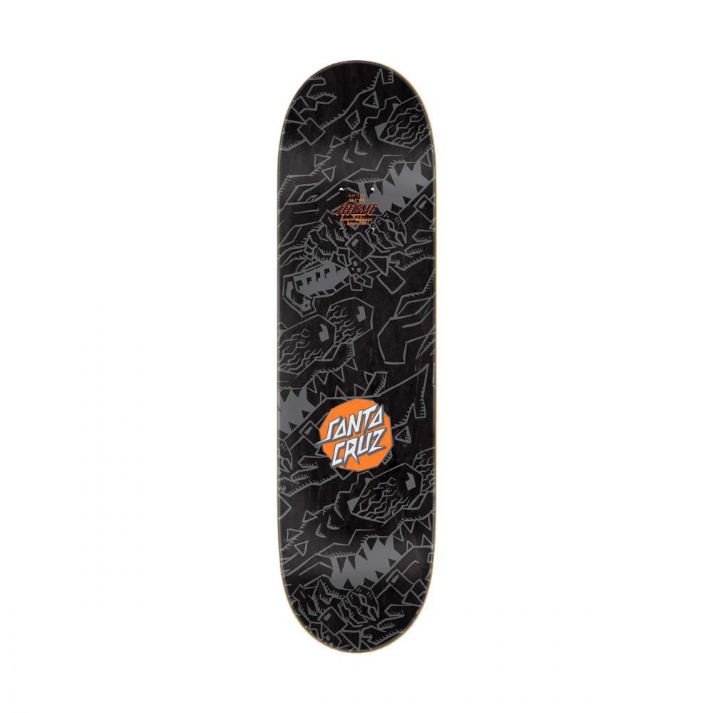Santa Cruz Skateboard Deck Meek Scratched Slasher FB Grey/Orange 8.25"