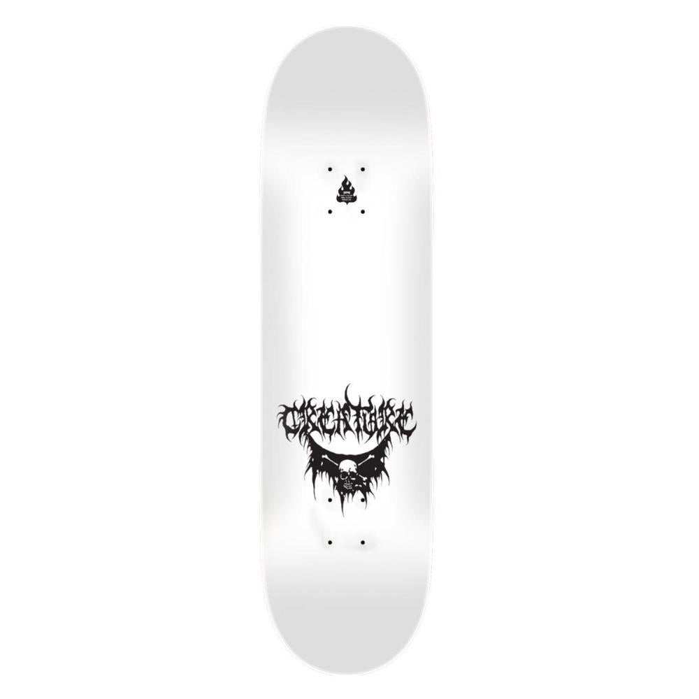 Creature Skateboard Deck Raffin BLKMTL (UV Activated) Black White 8.53"
