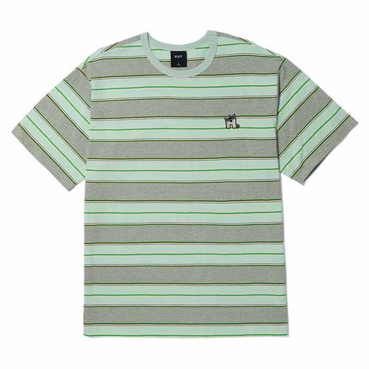 HUF Vernon Short Sleeve T-Shirt Relaxed Knit Smoke Mint