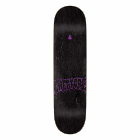 Creature Skateboard Deck Toxica Med 7Ply Birch Black/Purple/Teal 8"