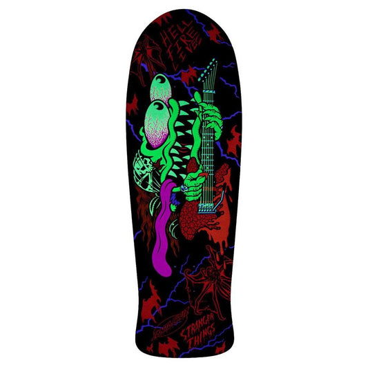 Santa Cruz X Stranger Things Meek Slasher Skateboard Deck White 10.1"