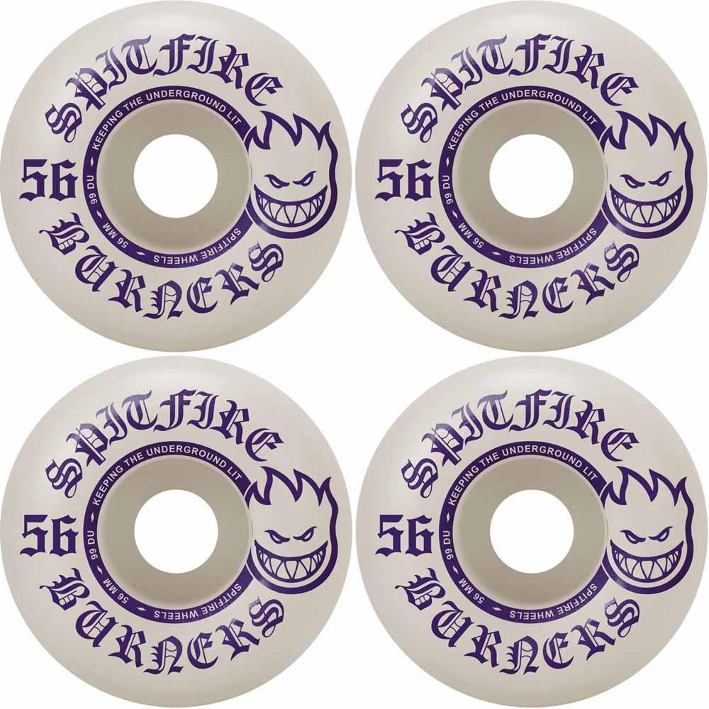 Spitfire Skateboard Wheels 99DU Burner Multi 56mm