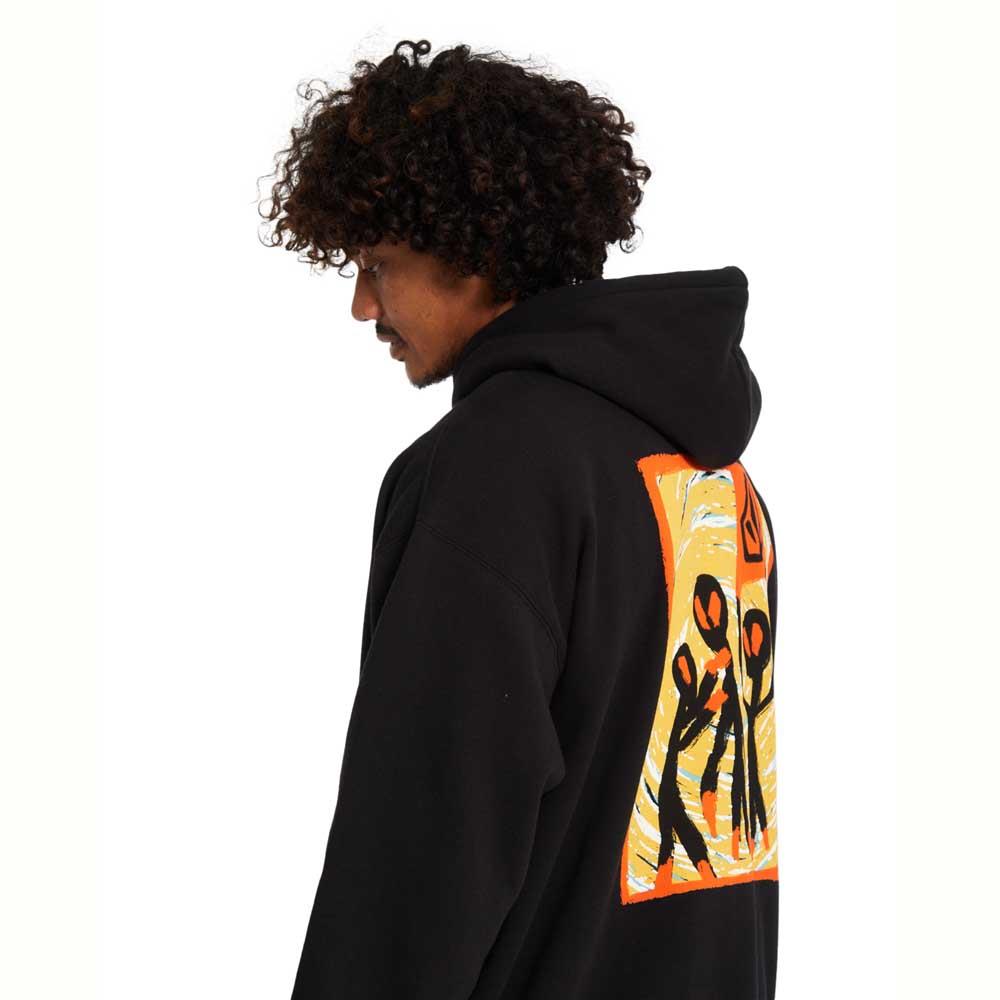 Volcom GonyVaders Pullover Hooded Sweatshirt Black