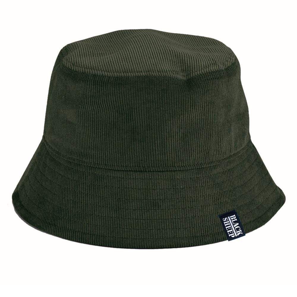 Black Sheep EarthAware Cord Bucket Hat Forest Night Green