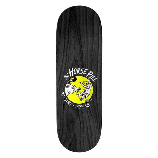Anti Hero Skateboards Classic Eagle Horse Pill Yellow Skateboard Deck 10"