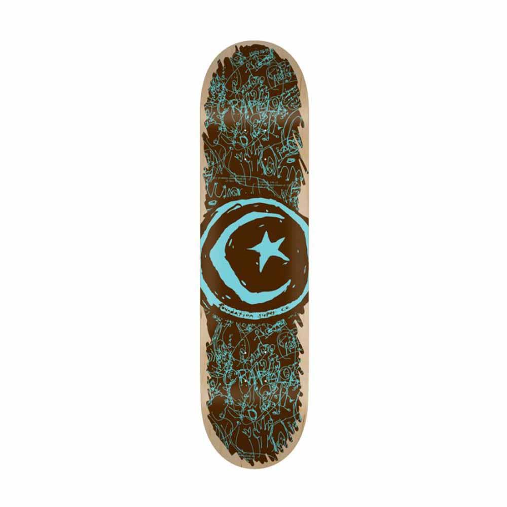 Foundation Cluster Brown Skateboard Deck 8.5"