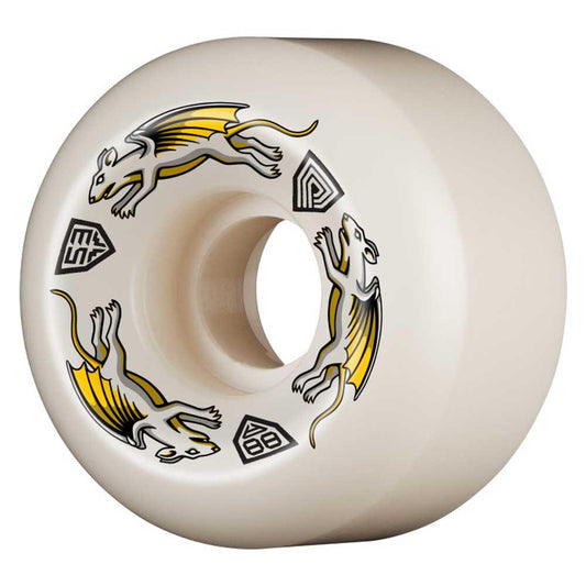 Powell-Peralta™ Dragon Formula Nano Rat V6  Off White Skateboard Wheels 53mm x 33mm 88A