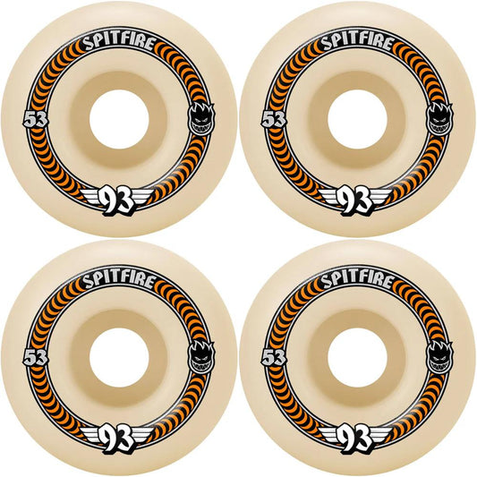 Spitfire Skateboard Wheels Formula Four 93A Classics White 53mm
