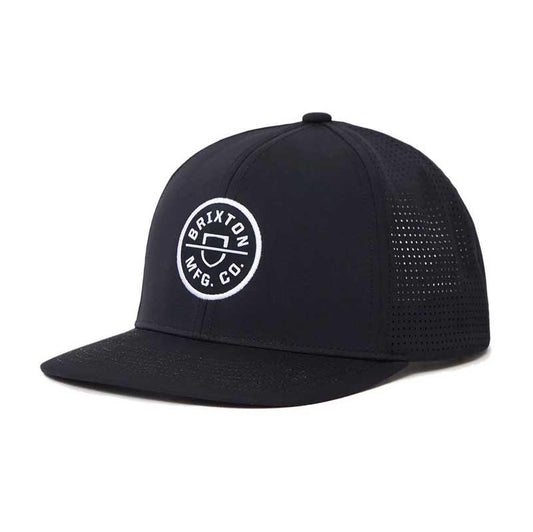 Brixton Crest Meshback Trucker Cap Ivy Black Black One Size