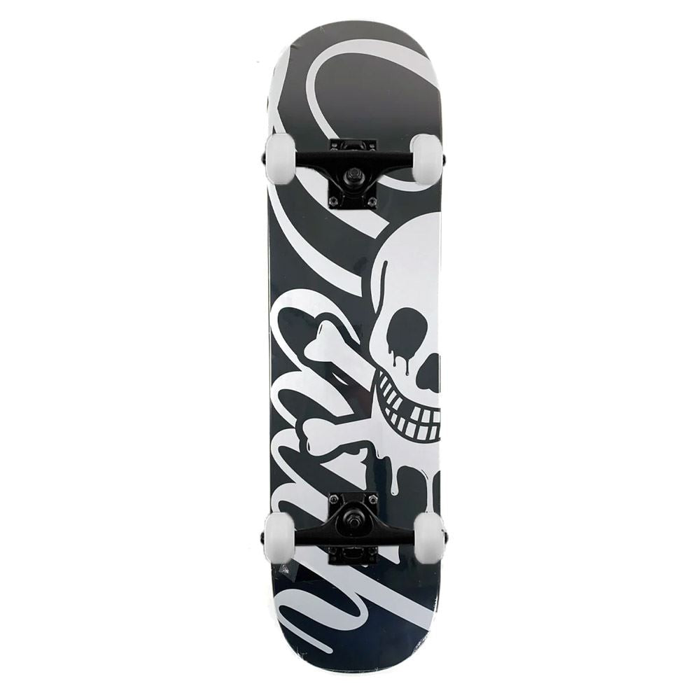 Death Script Complete Skateboard Black White Popsicle 2 Square Nose 8.5"