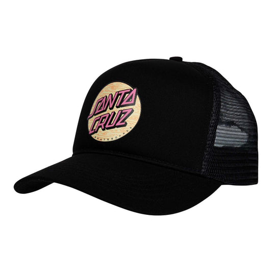 Santa Cruz Skateboards Cap Wagon Dot Meshback Black One Size Adult