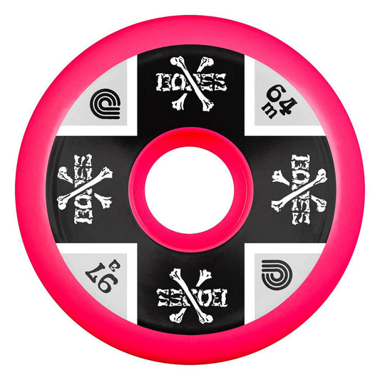Powell-Peralta Cross Bones Pink Skateboard Wheels 64mm 97A