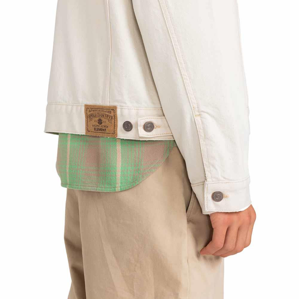 Element X Ralph Polo Lauren Trucker Jacket White Ecru