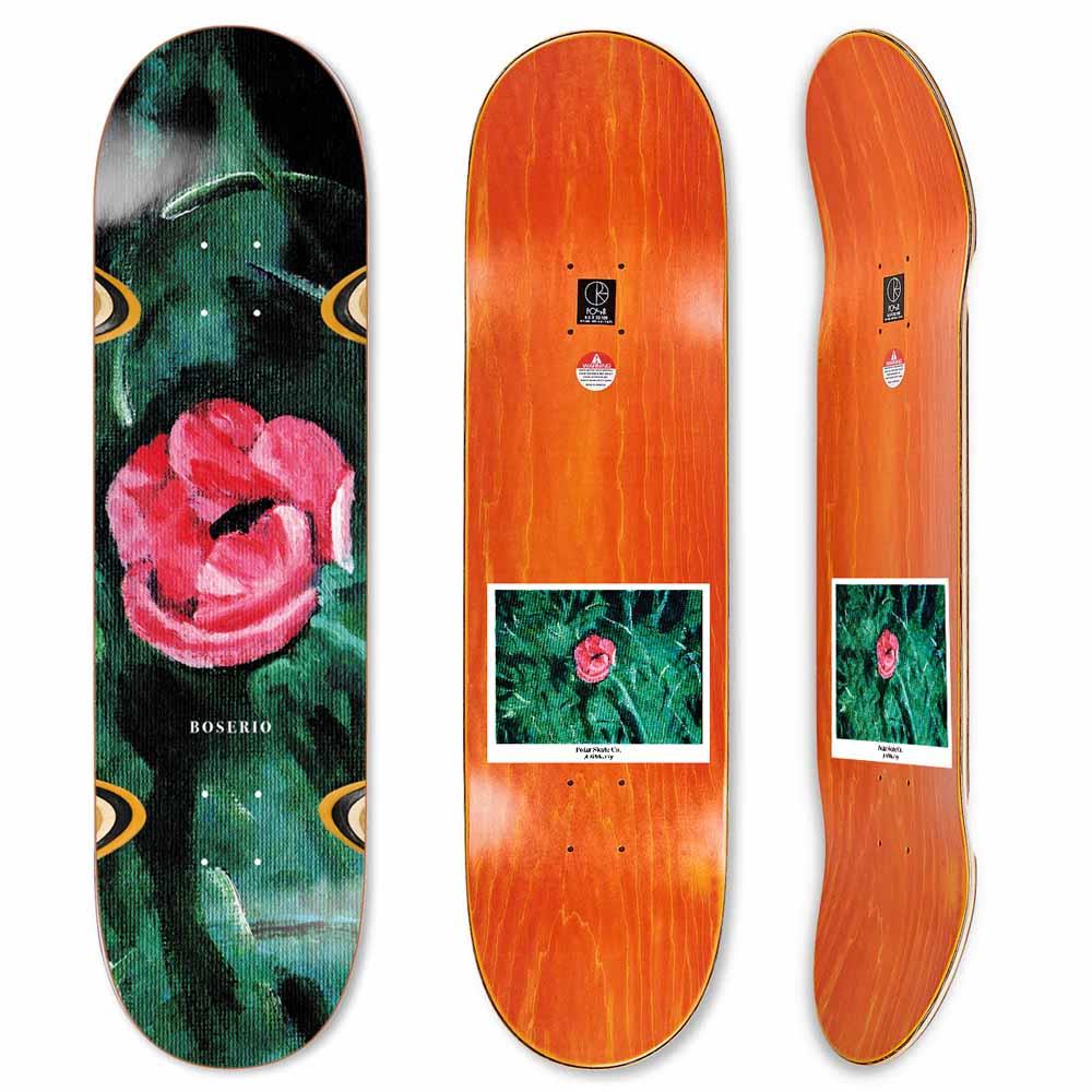 Polar Skateboards Nick Boserio Amaryllis Wheel Wells Skateboard Deck 8.5"