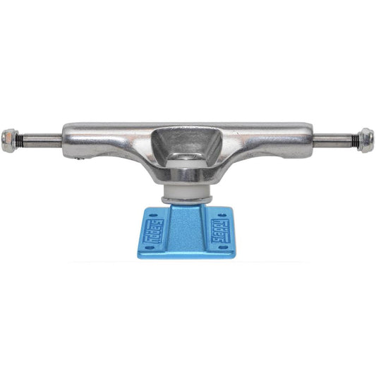 Slappy ST1 Inverted Hollow Lights UltraLow Kingpin Skateboard Trucks Polished Light Blue 8.5"