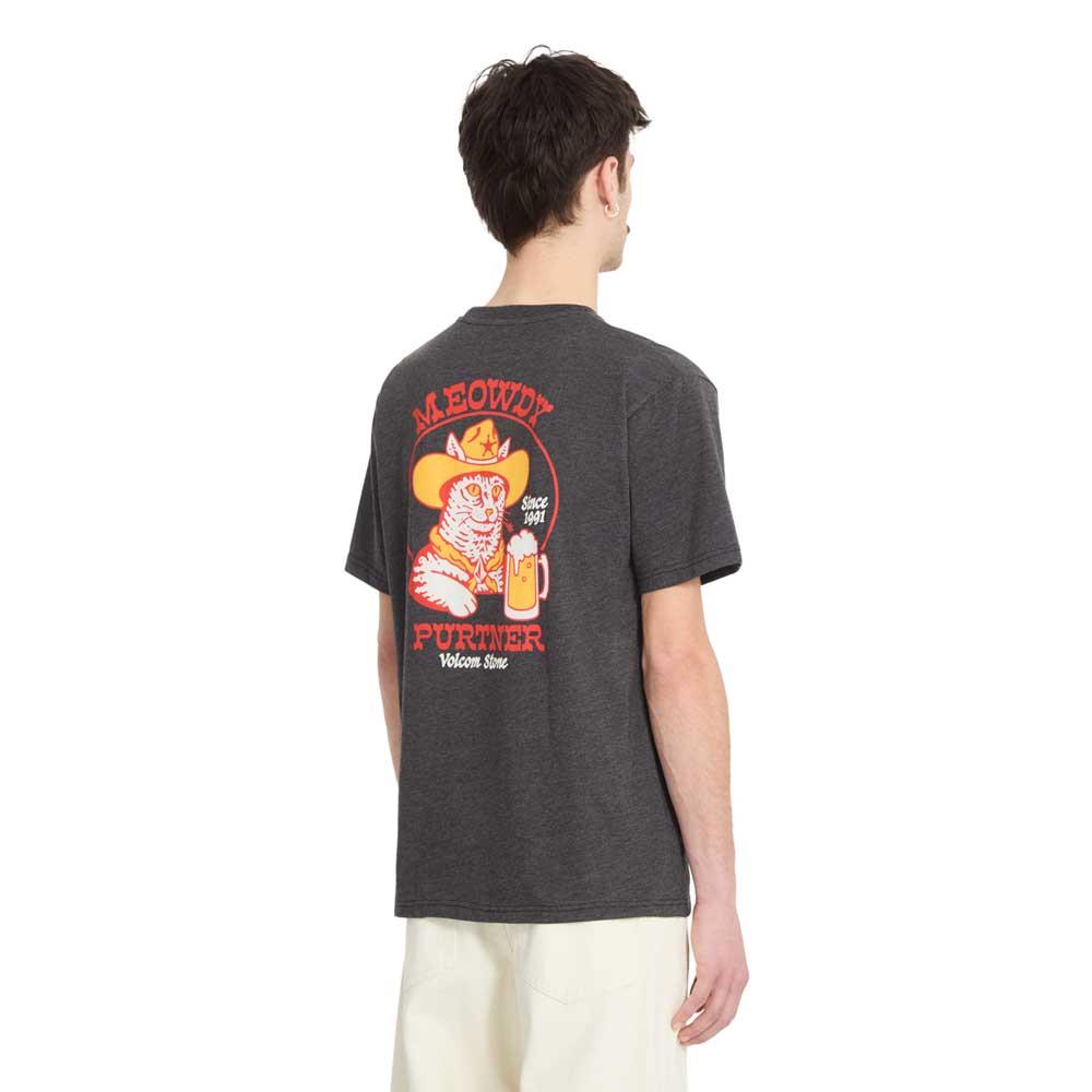 Volcom Meowdy Short Sleeve T-Shirt Heather Black