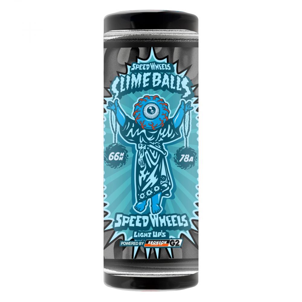 Slime Balls Wheels Prayer Candle Light Ups OG Black 66mm