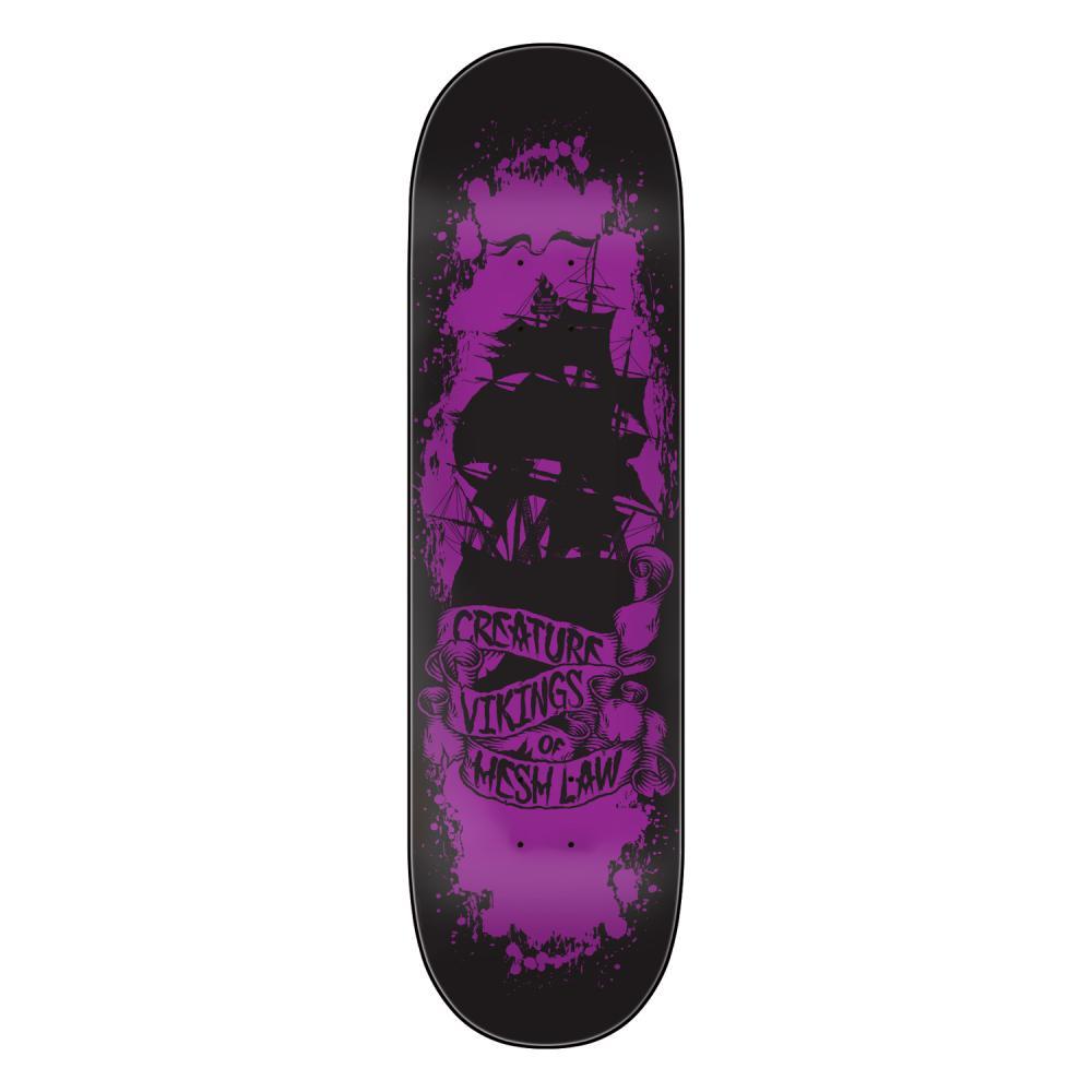 Creature Russell Vikings Hesh Law XX Purple Green Skateboard Deck 8.75"