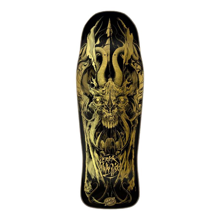 Santa Cruz Winkowski Primeval Pro Shaped Gold Black Skateboard Deck 10.34"