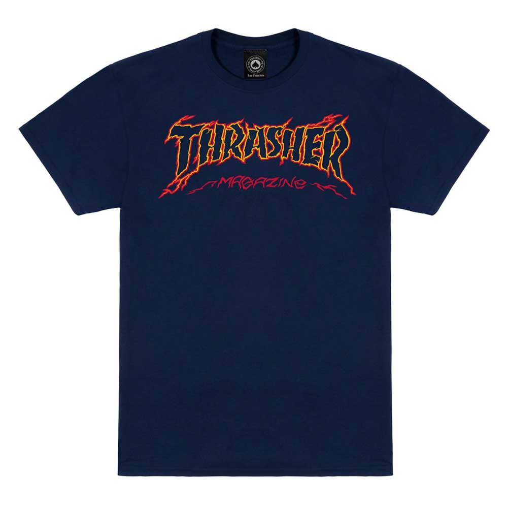 Thrasher Cracked By ExTeenager T-Shirt Navy