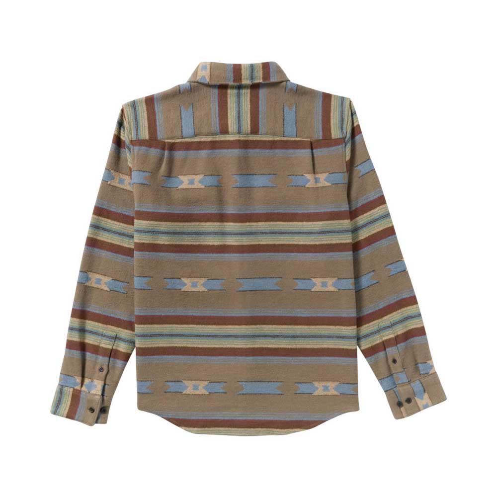 RVCA Dayshift Blanket Flannel Longsleeve Shirt Mushroom