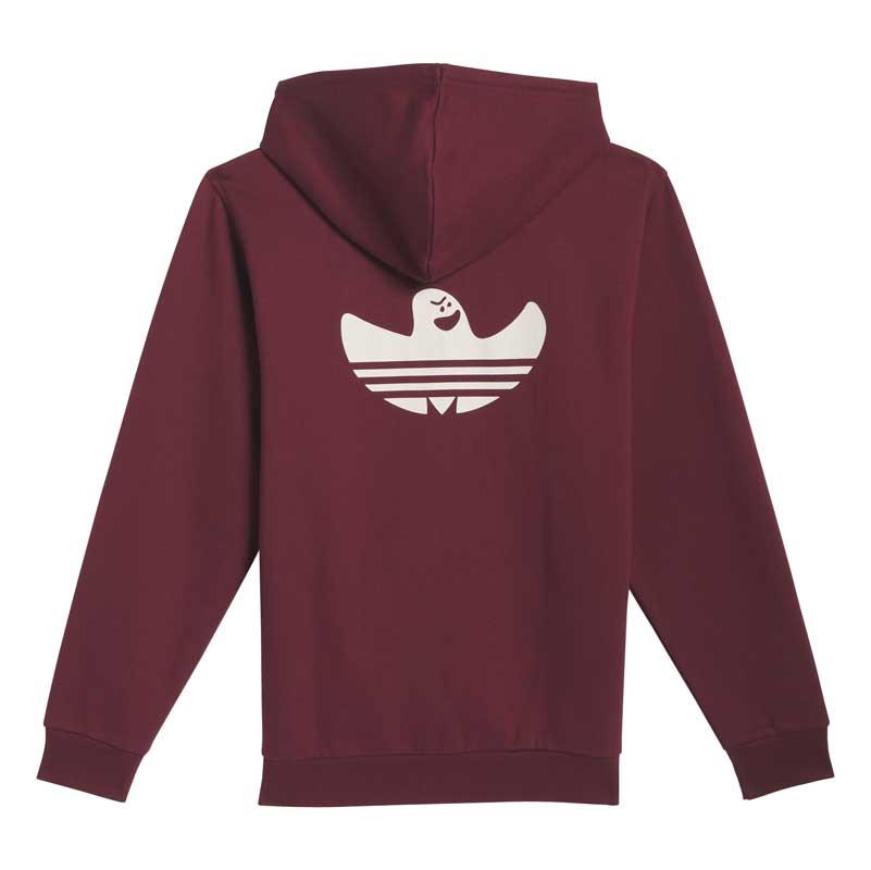 Adidas Skateboarding Shmoo Zip Up Hooded Sweatshirt Dark Red Aluminium