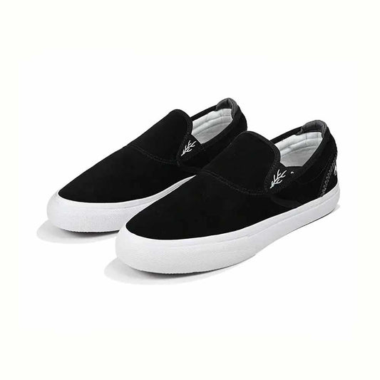Emerica Wino G6 Slip On Skate Shoes Black White