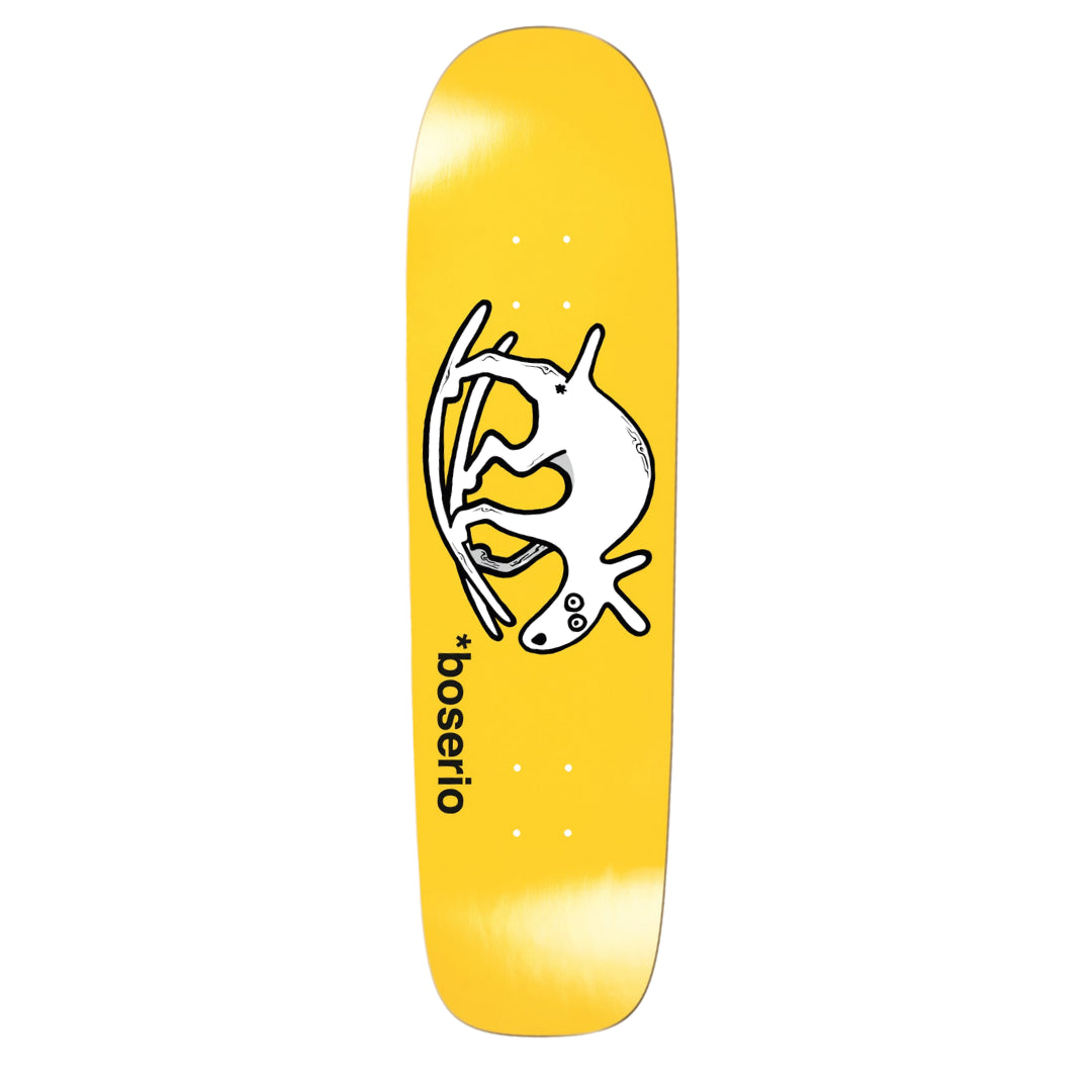 Polar Skateboards Nick Boserio Useless Wooden Dog Skateboard Deck Yellow 8.5" P1