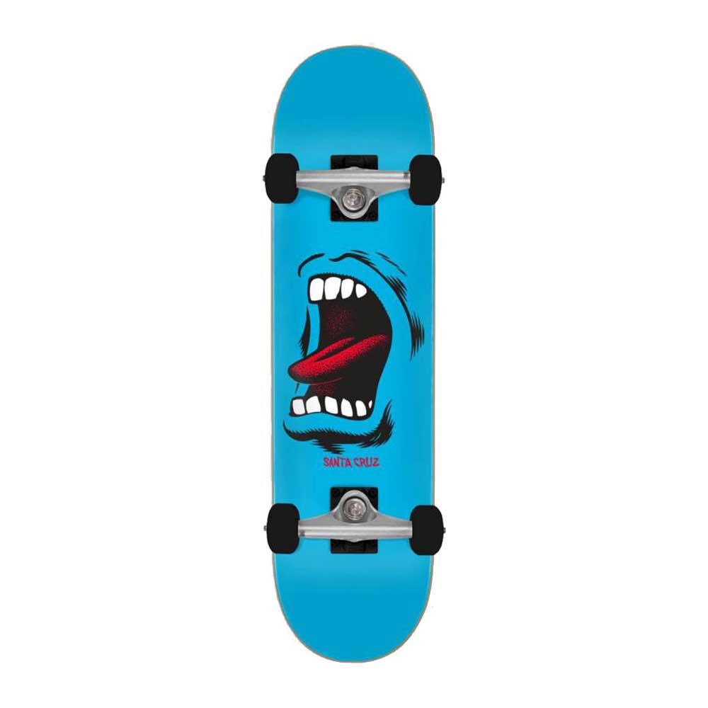 Santa Cruz Complete Skateboard Screaming Big Mouth Full Blue 8"
