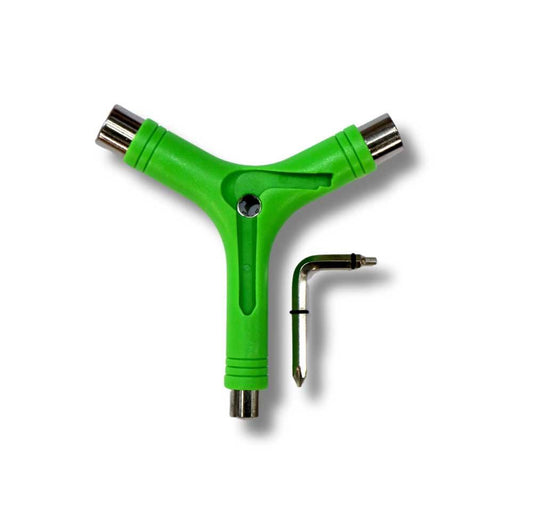 G-Tool Y Skateboard Tool with Axle Rethreader Green