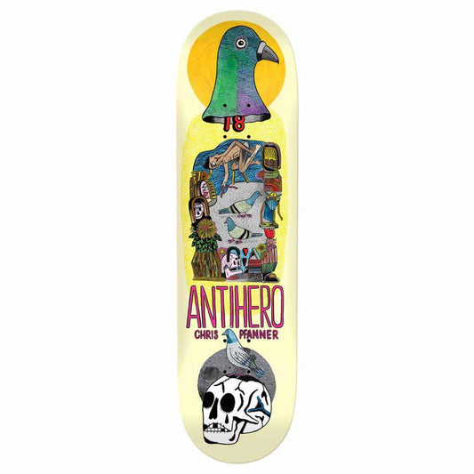 Anti Hero Pro Skateboard Deck Pfanner Pigeon Vision Multi 8.12"