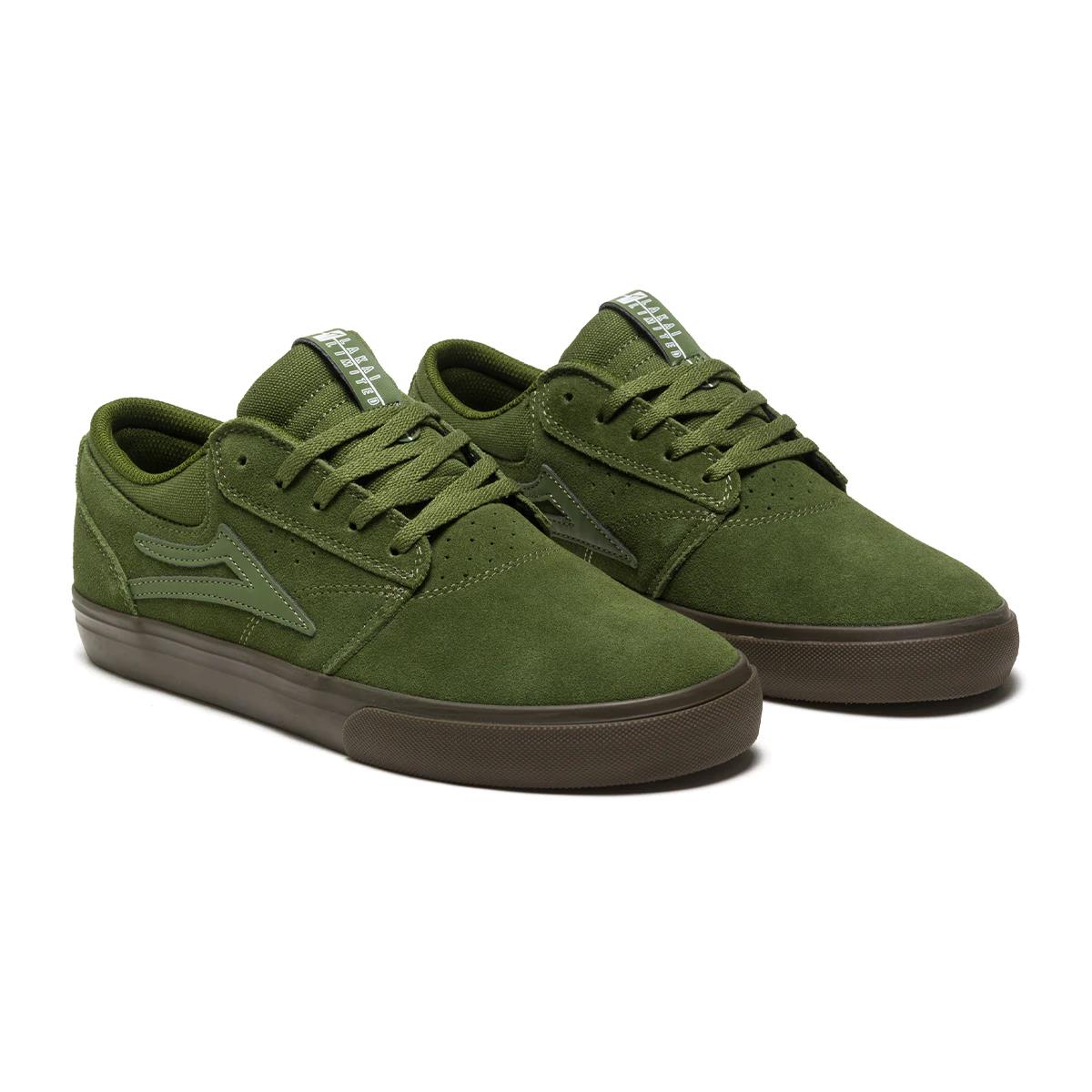 Lakai Griffin Olive Gum Suede Skate Shoes