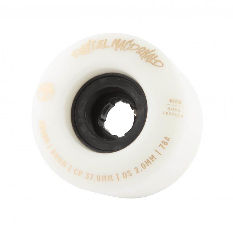 Arbor Signature Skateboard Wheels Vice Daniel MacDonald 78a White 69mm