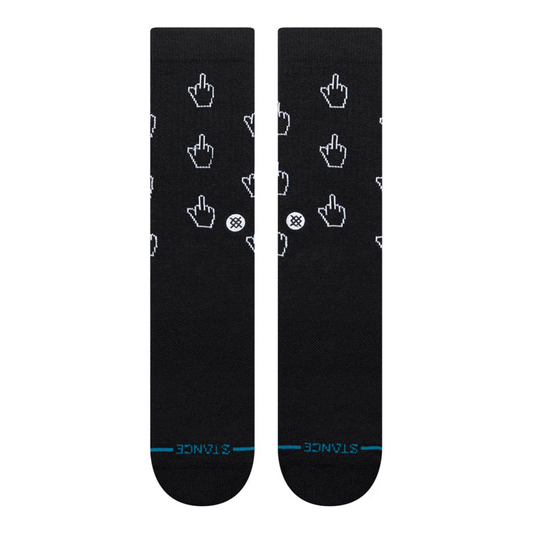 Stance Cursor Crew Socks Black Large Uk7-11