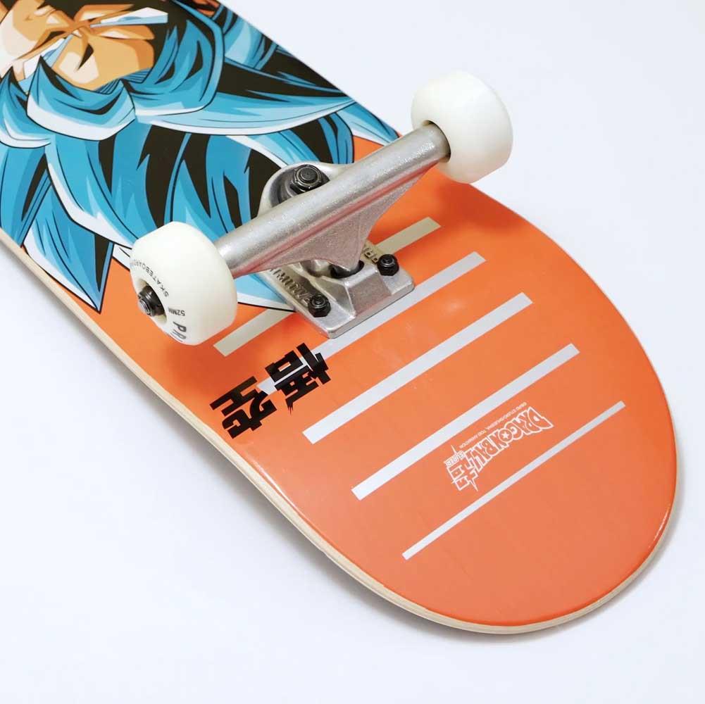 Primitive x Dragonball Z Rodriguez Goku SSG Factory Complete Skateboard Orange 8.25"
