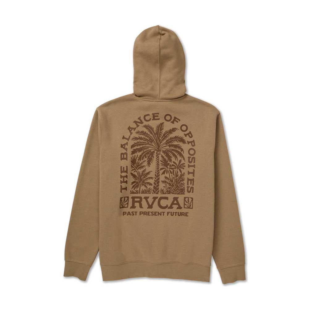 RVCA Palm Grove Hooded Sweatshirt Basic Fleece Coyote