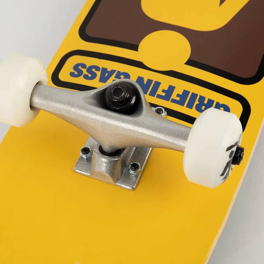 Girl Factory Complete Skateboard Yellow 93 Til Griffin Gass 7.75"